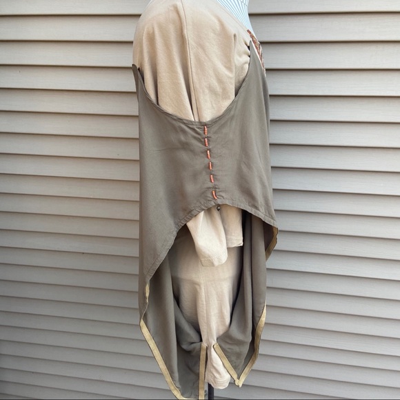 NWOT Angels Never Die boho tunic overlay blouse - Picture 6 of 8